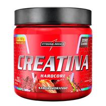 Integralmedica Creatina Hardcore 350 g Morango Creatina Monohidratada, Zero Açúcar, Sem Glúten
