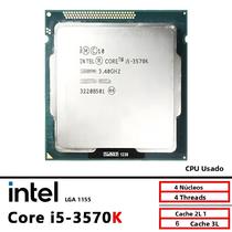 Intel Core i5-3570K i5 3570K 3,4 GHz Usado CPU Quad-Core Quad-Thread 6M 77W LGA 1155 Intel Core i5-3570K i5 3570K 3,4 GHz Usado CPU Quad-Core Quad-Thread 6M 77W LGA 1155