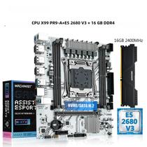 Intel Xeon E5 2680 V3 Cpu Lga 2011-3 Ddr4 16gb 2400mhz Ram Kit Conjunto Usb 3.0 Máquina X99 PR9-A - MACHINIST