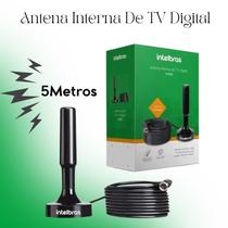 Intelbras Antena Digital Interna AI 2031 HDTV UHF Base Magnética Cabo 5m TV