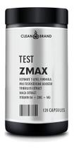 Intensificador unissex test zmax - 120 cápsulas - 60 doses - clean brand