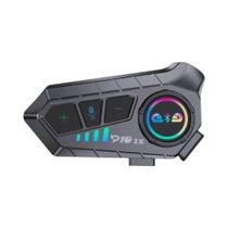 Intercomunicador Bluetooth 5.3 Para Capacete De Moto, Chamada Sem Fio, IPX6 À Prova d'Água Para 2 Intercomunicador Bluetooth 5.3 Para Capacete De Moto, Chamada Sem Fio, IPX6 À Prova d'Água Para 2