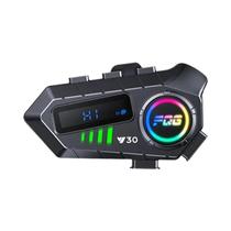 Intercomunicador Bluetooth 6.0 Para Capacete De Moto, Impermeável, Com Redução De Ruído, Bateria De