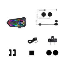 Intercomunicador Bluetooth 6.0 Para Capacete De Motocicleta Y10 Max Com Redução De Ruído Dupla