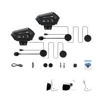 Intercomunicador Bluetooth Para Capacete De Moto 300M BT-12B IP65 À Prova d'Água Para 2 Pilotos Intercomunicador Bluetooth Para Capacete De Moto 300M BT-12B IP65 À Prova d'Água Para 2 Pilotos