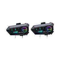 Intercomunicador Bluetooth Para Capacete De Moto 300M Sem Fio Kebidumei YP10 2000mAh Walkie Talkie