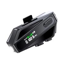 Intercomunicador Bluetooth Para Capacete De Moto Com Alcance De 500M, LED, FM, Redução De Ruído CVC Intercomunicador Bluetooth Para Capacete De Moto Com Alcance De 500M, LED, FM, Redução De Ruído CVC