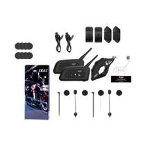 Intercomunicador Bluetooth Para Capacete De Moto EJEAS V6 pro plus 800M BT Para 6 Pilotos À Prova