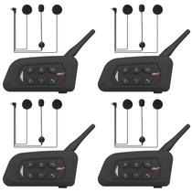 Intercomunicador Bluetooth para Capacete de Moto GaiRen V4 Plus - Kit com 4 Unidades