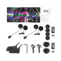 Intercomunicador Bluetooth Para Capacete De Moto XINOWY V6 pro 1200M Interfone De 3.5mm Para 6 Intercomunicador Bluetooth Para Capacete De Moto XINOWY V6 pro 1200M Interfone De 3.5mm Para 6