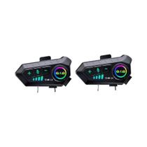 Intercomunicador Bluetooth Para Capacete De Motocicleta 300M Sem Fio Kebidumei YP10 2000mAh Walkie