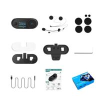 Intercomunicador Bluetooth Para Capacete De Motocicleta, Fones De Ouvido Sem Fio, Comunicação BT