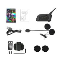 Intercomunicador Bluetooth Para Capacete XINOWY V6 pro 35mm 800M Para 6 Pilotos À Prova d'Água IP65 Intercomunicador Bluetooth Para Capacete XINOWY V6 pro 35mm 800M Para 6 Pilotos À Prova d'Água IP65