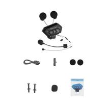 Intercomunicador Bluetooth Para Motocicleta BT-12B À Prova d'Água Com Redução De Ruído Sem Fio Intercomunicador Bluetooth Para Motocicleta BT-12B À Prova d'Água Com Redução De Ruído Sem Fio