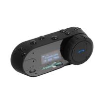 Intercomunicador Bluetooth Para Motocicleta, Headset Sem Fio Com Tela LCD E Fone De Ouvido FM