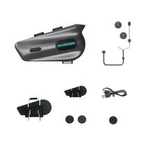 Intercomunicador Bluetooth Para Motocicleta MAXRUNON 2Y BT5.3 Comunicação Para 2 Motociclistas Rádio Intercomunicador Bluetooth Para Motocicleta MAXRUNON 2Y BT5.3 Comunicação Para 2 Motociclistas Rádio