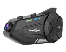 Intercomunicador Capacete Com Câmera R1 Pro - FreedConn