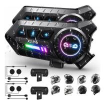 Intercomunicador Capacete Moto Bluetooth Generic X3 Pro Par