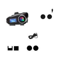 Intercomunicador Para Motocicleta À Prova d'Água 300M BT Sem Fio Para Capacete Para 2 Motociclistas Intercomunicador Para Motocicleta À Prova d'Água 300M BT Sem Fio Para Capacete Para 2 Motociclistas