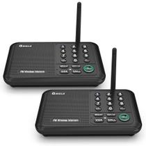 Intercomunicador sem fio QNIGLO 5280 pés de alcance 10 canais Intercomunicador sem fio QNIGLO 5280 pés de alcance 10 canais