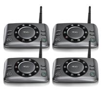 Intercomunicador Wireless Wuloo Hands-Free - Alcance de 1 Milha (x4)