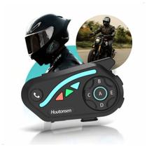 Intercomunicadores Para Capacete Fones de Ouvido À Prova D'água Bluetooth Música e Emparelhamento