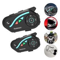 Intercomunicadores Para Capacete Fones de Ouvido À Prova D'água Bluetooth Música e Emparelhamento