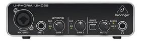 Interface Behringer Umc22 Preto