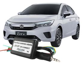Interface Comando Volante Honda City 2009 2010 2011 2012 Central Controle de Som no Volante do Veículo