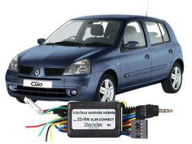 Interface Controle Som Volante Renault Clio 2000 A 2015 2016 Central Controle de Som no Volante do Veículo