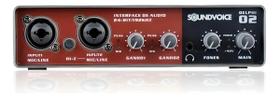 Interface De Audio 2 Canais Soundvoice Delphi-02 Imperdível