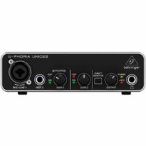 Interface de Áudio 2 IN x 2 OUT c/ USB U-Phoria UMC22 - Behringer - Behringer