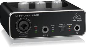 Interface de Áudio Behringer U-phoria Um2