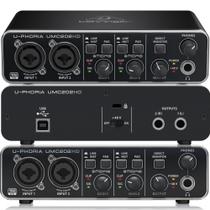 Interface de Áudio Behringer UMC202-HD U-Phoria