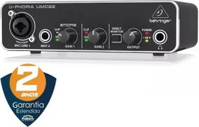 Interface de audio behringer umc22