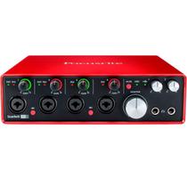 Interface De Áudio Focusrite Scarlett 18I8 Usb 2Nd Geração