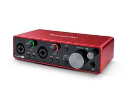 Interface De Áudio Focusrite Scarlett 2I2 3 Geração