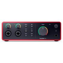 Interface de Áudio Focusrite Scarlett 4i4 - 4ª Geração