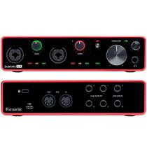 Interface de Aúdio Focusrite Scarlett 4i4 Usb 3ª Geração