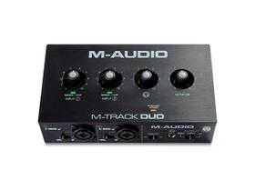 Interface De Áudio M-Audio M-Track Duo 24 Bits Usb 2 Canais