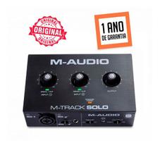 Interface De Áudio M Audio M-track Solo Usb 2 Canais Nf