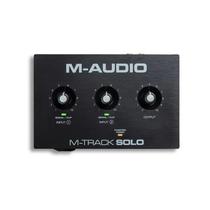 Interface De Áudio M-audio M-track Solo Usb 48khz 2 Canais