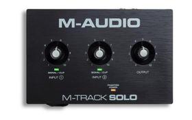 Interface de Áudio M-Audio M-Track Solo USB Mtrack