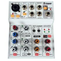 Interface de Audio Mixer 4 Canais Mx-0402i Audio C/ USB/ BT - Staner