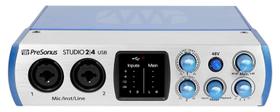 Interface de Áudio PreSonus 24 2x2, 192 kHz, Interface de Áudio USB-C Interface de Áudio PreSonus 24 2x2, 192 kHz, Interface de Áudio USB-C