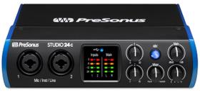 Interface de áudio PreSonus Studio 24c 2x2, 192kHz com software Interface de áudio PreSonus Studio 24c 2x2, 192kHz com software
