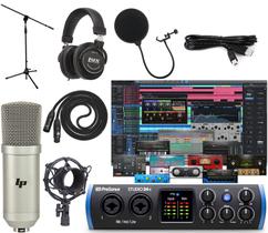 Interface de áudio PreSonus Studio 24c 2x2 USB Type-C com software Interface de áudio PreSonus Studio 24c 2x2 USB Type-C com software