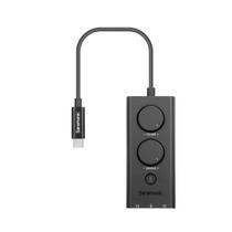 Interface de áudio trs 3,5mm 2 saídas de fone usbc/usb