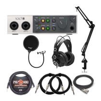Interface de Áudio Universal Audio VOLT-2 USB Bundle