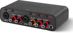 Interface De Áudio Usb 32bit/384khz Placa Som Com Dsp Effect